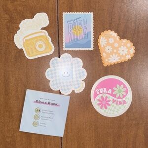 Pura Vida 5 pack stickers